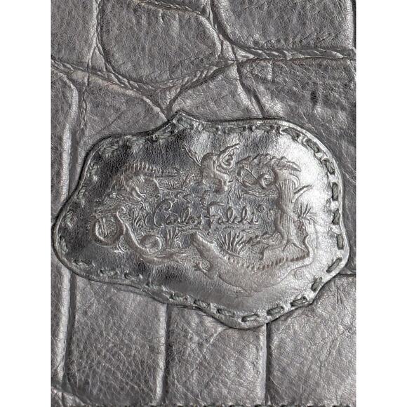 Carlos Falchi Alligator/Crocodile Leather Notebook Zip Paper Cover Organizer - Picture 2 of 7